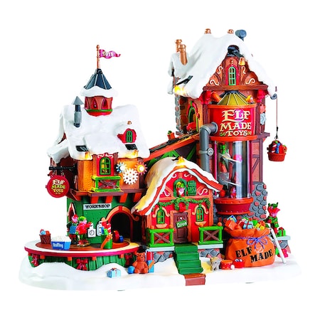 Lemax Lemax Santa Wonderland Multicolored Santas Wonderland Christmas Village 11 in. 75190